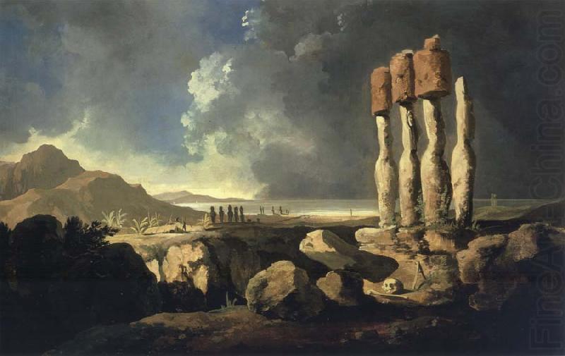 A View of the Monumens of Easter Isaland Rapanui, unknow artist